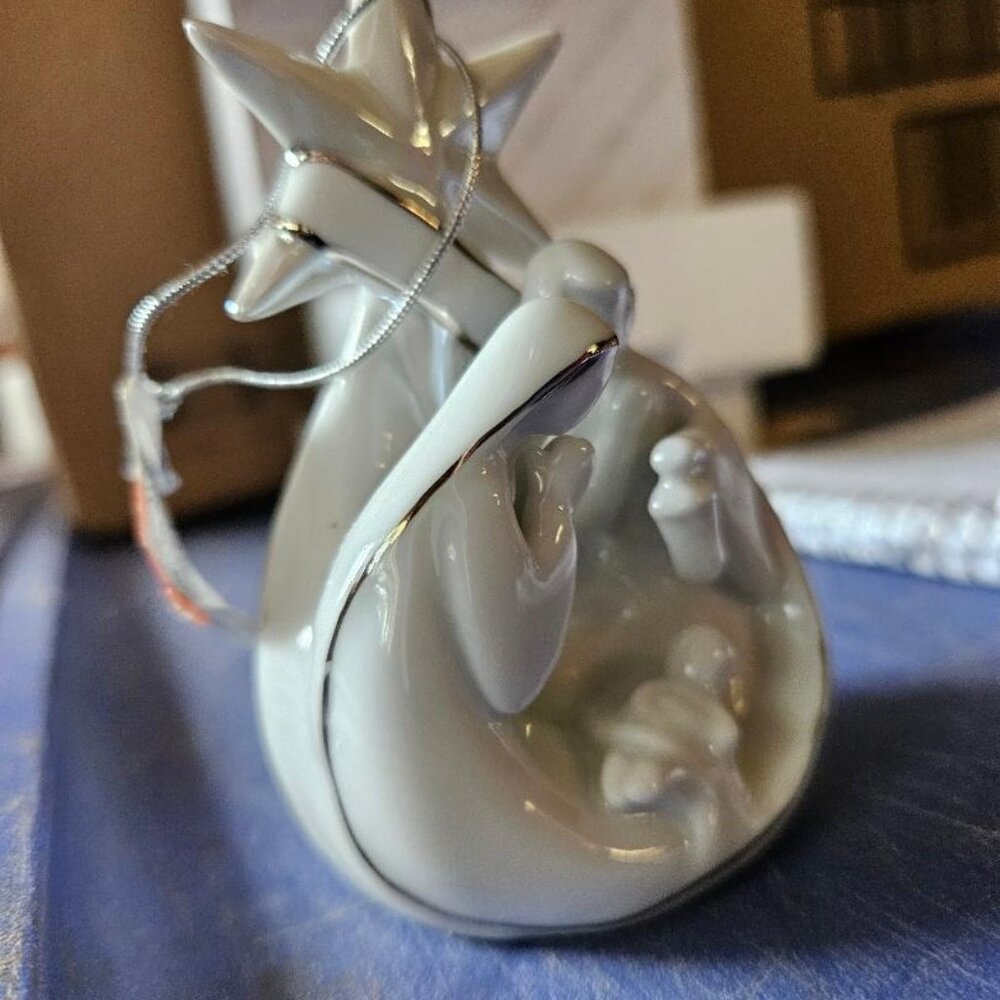 Manger scene on ornament